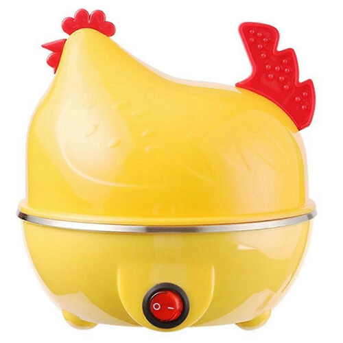 (As show, One size) Multifunctional Egg Cooker, Egg Steamer, Automatic Power-Off, Multifunctional Egg Steamer, Boiled Egg EU PLUG