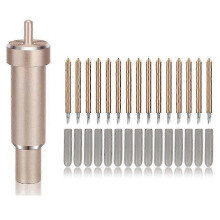 (As show, One size) 15Pcs Premium Fine Point Cutting Blade Vinyl Replacement Plotter Knives compatible with +1Pc Holder compatible with