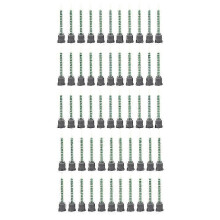 (As show, One size) 50Pcs Epoxy Adhesive Mixing Nozzle Static Mixing Nozzle MB5-16 Mixing Tube (1:1Ratio) compatible with AB Glue M