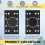 (As show, One size) 4 Pcs Soft Black Foam Sanding Pads Interface Sander Backing Pad Foam Sanding Pads 3