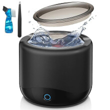 (As show, One size) Ultrasonic Cleaner Retainer Cleaner - 45kHz Portable Ultrasonic Dental Cleaner - Cleaning Guard, Home or Travel US Plug