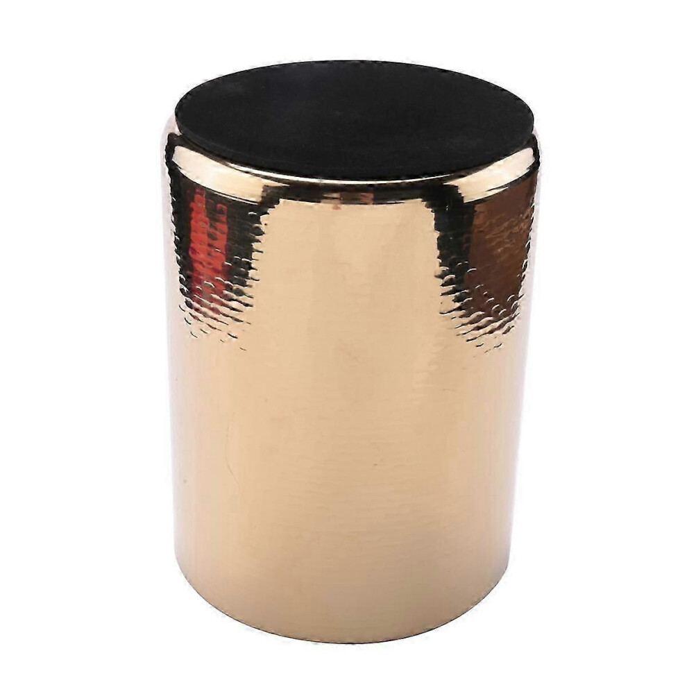 Kikidex (As Show, One Size) Stainless Steel Champagne Bucket Home Hammered Ice Wine Bucket Ktv Wine Cooler Ice Square Bucket Beer Bucket, Grain