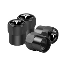 4Pcs/set Car Wheel Tire Valve Caps Cover Car Wheel Tire Stem Air Valve Caps for Tesla Model 3 Model S Model X Coil Mod WYE K80
