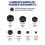 (As show, One size) 200Pcs 7Sizes Rubber Grommet Assortment Kit,Firewall Hole Plug Set Electrical Wire Gasket Solid Hole Plug Assortment Set 3