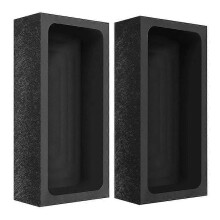 (As show, One size) 2 Pcs (2-1Kg) Graphite Ingot Molds compatible with Melting Casting Refining Metal Copper Gold Silver Aluminum Brass