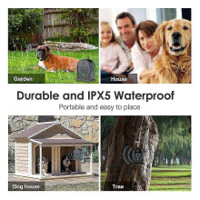 (As show, One size) Anti Barking Device 50ft Dog Bark Control Device Stop Dogs From Barking & 4 Modes Bark Deterrent De