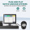 (As show, One size) A5 Desktop 2D QR Barcode Scanner, Hands Free Omnidirectional USB Big Barcode Reader 1D QR Screen Barcodes Scanning 2