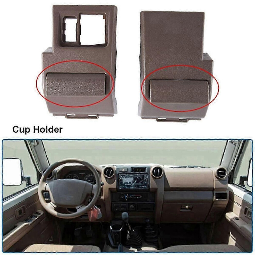 (As Show, One Size) Car Dashboard Interior Cup Holder Compatible With Land Cruiser 70 76 79 Seires Lc70 Lc76 Lc79 Accessories 4909775892451