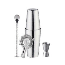 (As show, One size) Bartender Set compatible with Professional Bartenders And Family Bars,5 Piece Set Of Boston Cocktail Shaker