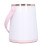 (As show, One size) Nursery Night Light Stepless Dimming Temperature Clock Display USB Rechargeable Bedside Lamp 5