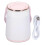 (As show, One size) Nursery Night Light Stepless Dimming Temperature Clock Display USB Rechargeable Bedside Lamp 1
