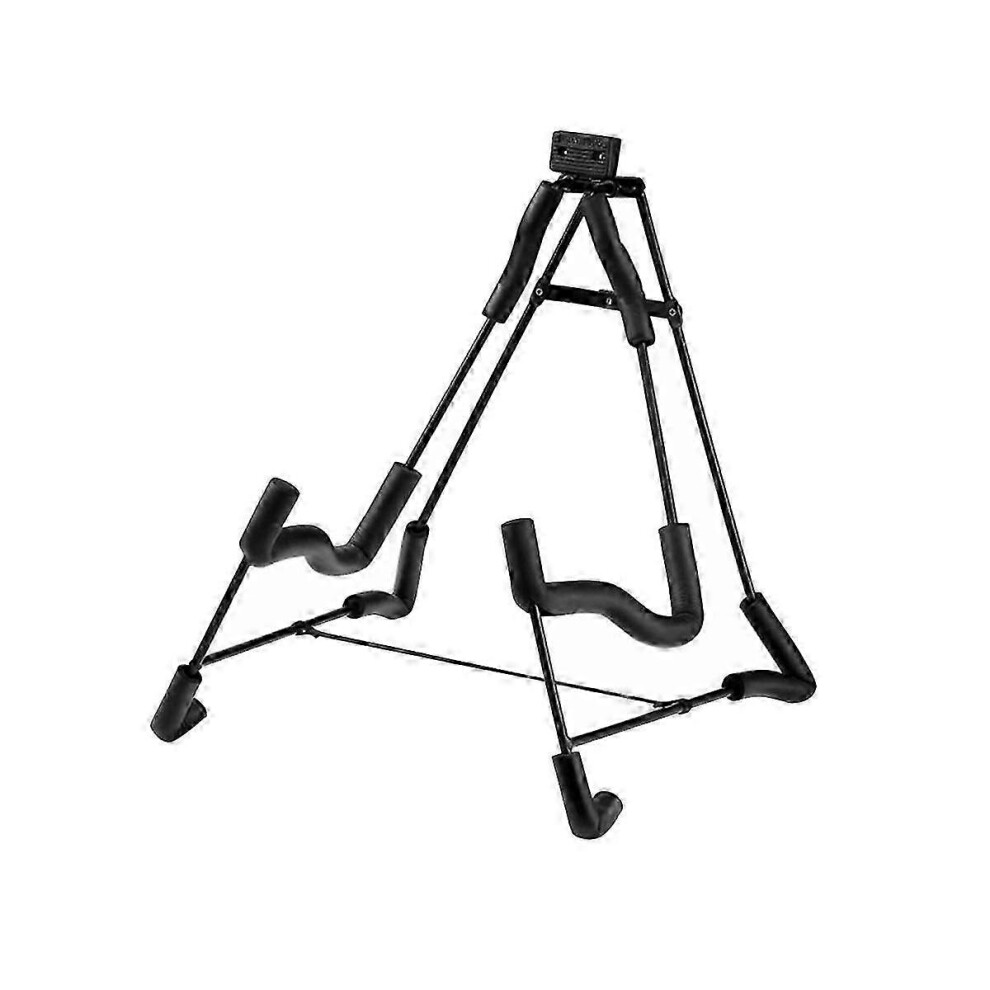 Kikidex (As Show, One Size) Portable Folding Tripod Guitar Stand String Instruments Holder Compatible With Acoustic Electronic Guitar Ukule