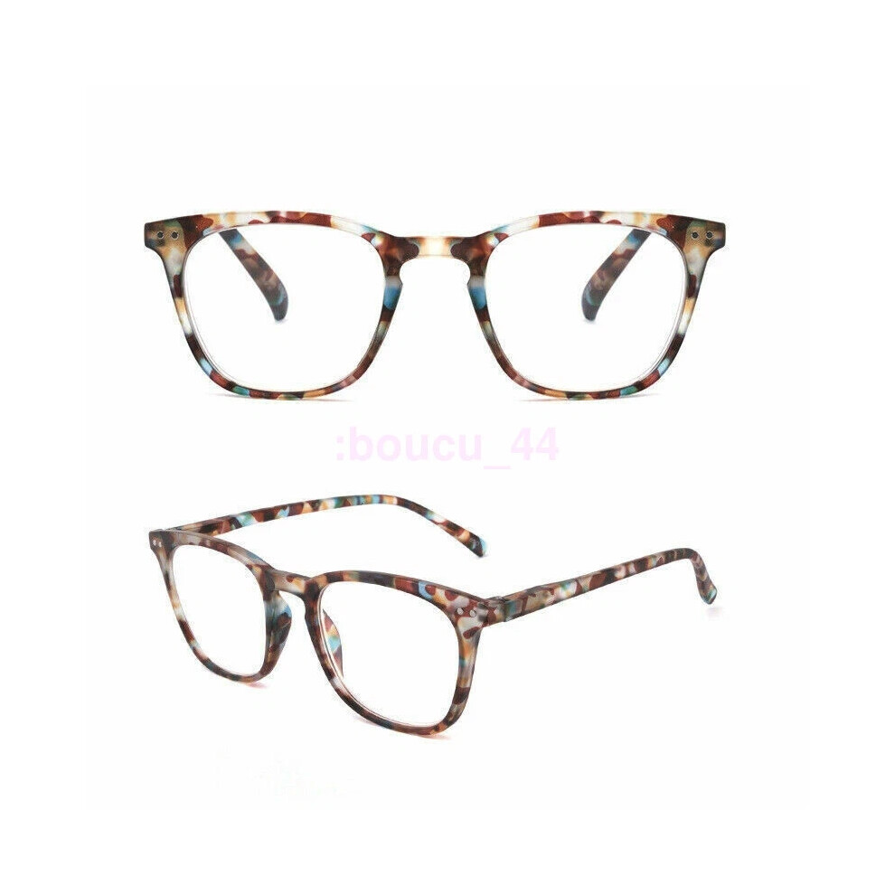 (+1.50 strength, Colorful) Plastic Frames reading glasses square women reading glasses +1.0 ~3.5