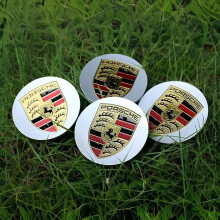 4PCS 65mm Wheel Center Cap Logo Hub Cover Badge Emblem For Porsche Boxster Cayenne Panamera Macan Cayman 911 918 996 917 991
