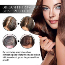 OUHOE ginger dense hair shampoo soap cleansing scalp care moisturizing hair repair tough hair fixing