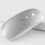 (As show, One size) Wireless Bluetooth Mouse compatible with Surface GO Pro X Rechargeable Silent Mouse compatible with Surface Pro (Silver) 2