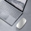 (As show, One size) Wireless Bluetooth Mouse compatible with Surface GO Pro X Rechargeable Silent Mouse compatible with Surface Pro (Silver) 4