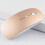 (As show, One size) Wireless Bluetooth Mouse compatible with Surface GO Pro X Rechargeable Silent Mouse compatible with Surface Pro (Silver) 3