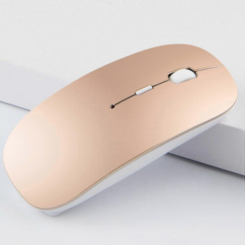 (As show, One size) Wireless Bluetooth Mouse compatible with Surface GO Pro X Rechargeable Silent Mouse compatible with Surface Pro (Silver) 2