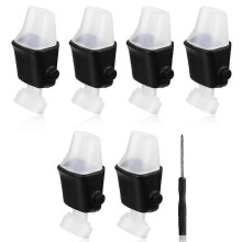 (As show, One size) 6pcs Replacement Spout compatible with ,Soft Lids Replacement Parts Silicone Mouthpiece compatible with Aubrey 14oz/20oz