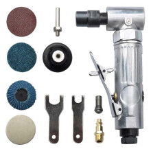 (As show, One size) 1/4 Inch Air Angle Die Grinder 90 Degree Pneumatic Grinding Machine Cut Off Polisher Mill Engraving Tools Set