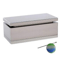 (As show, One size) 2X4in Rosin Machine Pre-Pressing Plate Pure Aluminum Pre-Pressing Mould Plate with Silicone Box