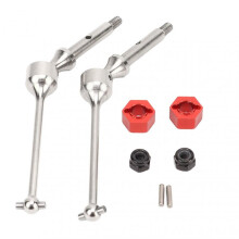 RC Rear Drive Shaft CVD Steel MIP20060 RC Rear Transmission Shaft for LOSI 1/18 Mini B Mini T 2.0 RC Car Silver