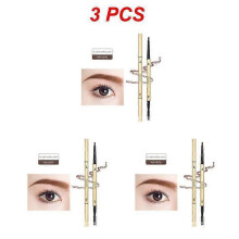 (Style E 3pcs) 1~5PCS Long-lasting Makeup Lasting Cosmetic Natural Eyebrow Pencil Waterproof 6 Colors Fashion 24k Gold Eyebrow Pencil