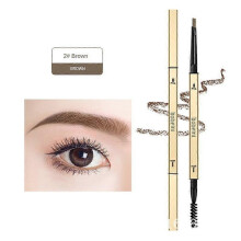 (2 brown 1pc) 1~5PCS Long-lasting Makeup Lasting Cosmetic Natural Eyebrow Pencil Waterproof 6 Colors Fashion 24k Gold Eyebrow Pencil