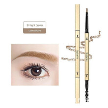 (3  Light Brown 1pc) 1~5PCS Long-lasting Makeup Lasting Cosmetic Natural Eyebrow Pencil Waterproof 6 Colors Fashion 24k Gold Eyebrow Pencil