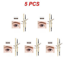 (Style E 5pcs) 1~5PCS Long-lasting Makeup Lasting Cosmetic Natural Eyebrow Pencil Waterproof 6 Colors Fashion 24k Gold Eyebrow Pencil