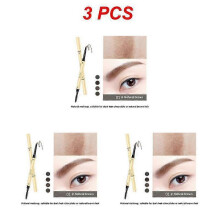 (Style A 3pcs) 1/2/3PCS Automatic Brow Pencil With Brush 5 Professional Miniature Pencils Natural Lifting Eyebrow Pencil Eye