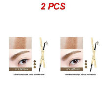 (Style B 2pcs) 1/2/3PCS Automatic Brow Pencil With Brush 5 Professional Miniature Pencils Natural Lifting Eyebrow Pencil Eye
