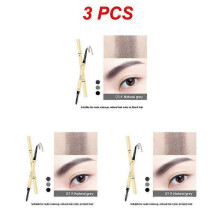 (Style C 3pcs) 1/2/3PCS Automatic Brow Pencil With Brush 5 Professional Miniature Pencils Natural Lifting Eyebrow Pencil Eye