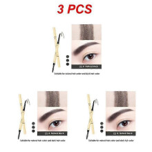 (Style E 3pcs) 1/2/3PCS Automatic Brow Pencil With Brush 5 Professional Miniature Pencils Natural Lifting Eyebrow Pencil Eye