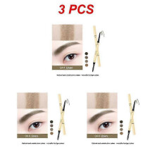(Style D 3pcs) 1/2/3PCS Automatic Brow Pencil With Brush 5 Professional Miniature Pencils Natural Lifting Eyebrow Pencil Eye