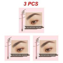 (Style B 3pcs) Waterproof Makeup Eyebrow Cosmetics Easy To Wear Eyebrow Pencil Black Brown Precision Sweat-proof