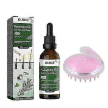 (1pcs and comb) Rosemary Oil For Hair And Scalp-hair Oil For Hair Loss To Stimulate Hair Growth With Castor Oil 50 Ml