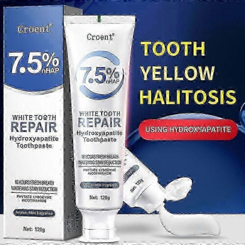 Hydroxyapatite Toothpaste for Advanced Enamel Protection, Fluoride-Free Toothpaste for Sensitive Teeth, Gentle and Effective 2