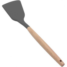 Silicone Serving Spoon, Heat resistant up to 480F. Silicone Kitchen Cooking Utensils Non-Stick Baking Tool (Grey)