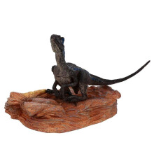 Artificial Dinosaur with Platform Ornament Aquarium Landscape Fish Tank Decor