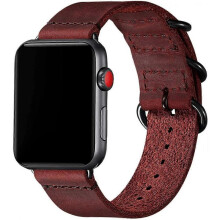 Vintage Leather Bands Compatible with Apple Watch Band 38mm 40mm 41mm 42mm 44mm 45mm,Genuine Leather Retro Strap Compatible for Men Women iWatch SE Se