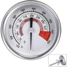 Stainless Steel Oven Thermometer Barbecue Grill Smoker Thermometer 75 to 300 and 150 to 600 (Type B 300C)