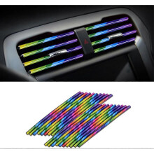 20 Pieces Car Air Conditioner Decoration Strip for Vent Outlet, Suitable for Most Air Vent Outlet, Car Interior Accessories (Multicolor)