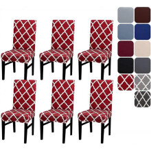 Dining Room Chair Covers Slipcovers Set of 4 or 6, Stretch Removable Washable Dining Chair Protector Decoration Cover Seat Slipcover