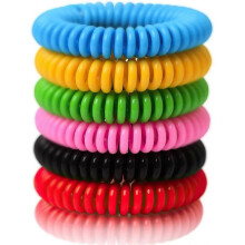 Mosquito Bracelets, 12 Pack Individually Wrapped, DEET Free, Natural and Waterproof Bandrandom color