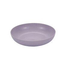Wheat Straw Plate, Environmentally Friendly and Healthy / Non-Toxic, Multifunctional Plate, Not Fragile, Color: Purple