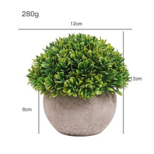 Artificial Potted Plant, Set Of 1 Plastic Decorative Plants Bonsai, Ideal for Office Balcony Decorative Table Centerpieces Army Green Melaleuca