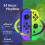 (As show, One size) Handle Game Controller compatible with Nintendo Switch, Wireless Controller with Double Vibration, Wake-Up/Screenshot/Motion Control 2