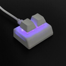 (As show, One size) 2 Keys Macro Programming Keyboard Rgb Mini Keyboard Gaming Drawing Red Switch Custom Keyboard Osu G